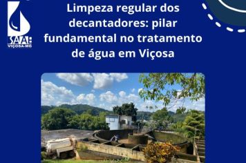 Limpeza regular do decantador e dos floculadores: pilar fundamental no tratamento de água em Viçosa