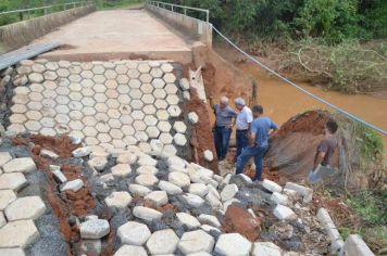 SAAE vistoria ponte de acesso a ETE-Barrinha