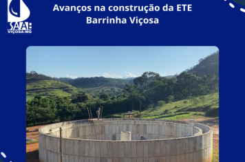 Avanços na Construção da ETE Barrinha Viçosa