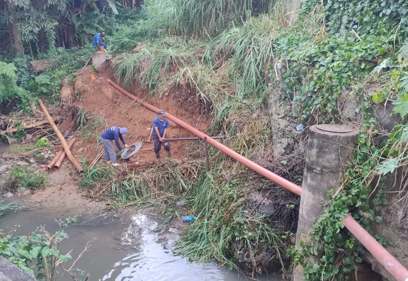 SAAE recupera trecho de interceptor de esgoto no bairro de Fátima