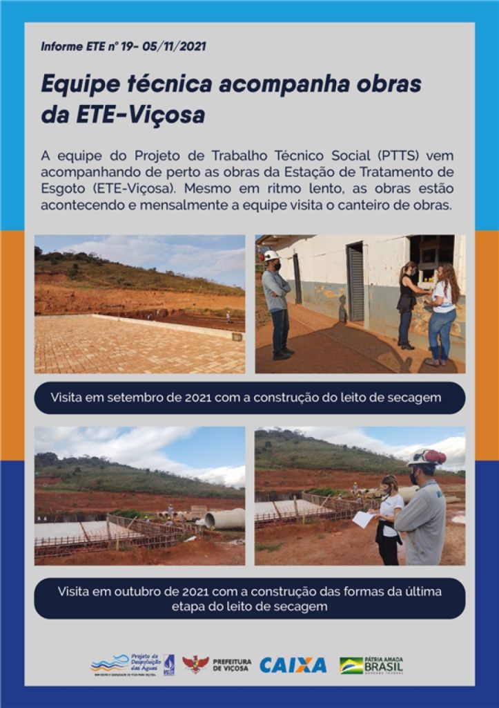 Equipe técnica acompanha obras da ETE-Viçosa