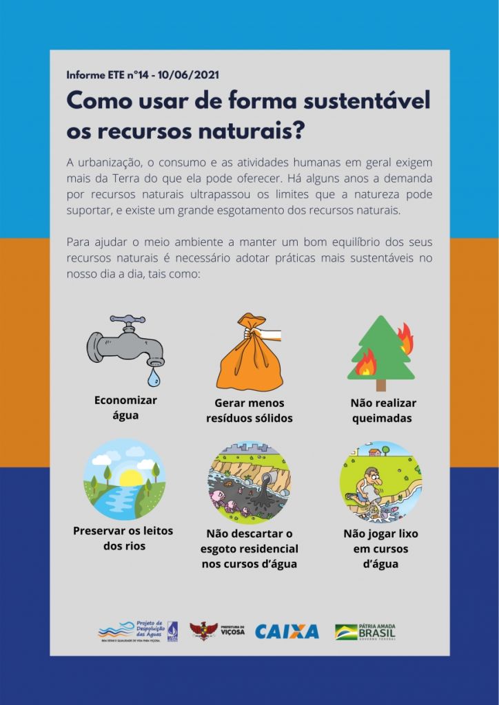 Como usar de forma sustentável os recursos naturais ?