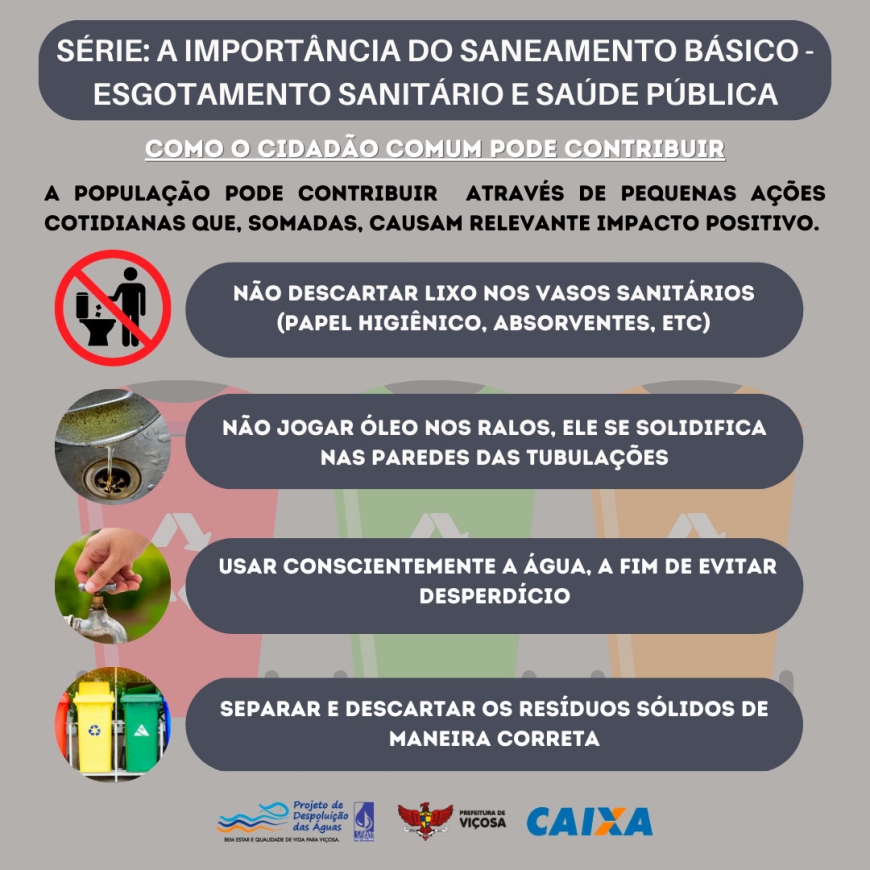 A importância do Saneamento Básico - Esgotamento Sanitário e Saúde Pública